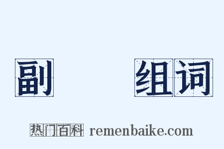 副總統组词是什么意思的图片